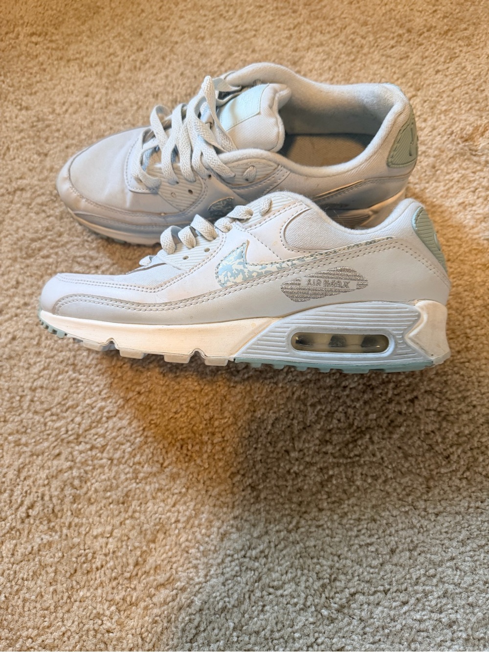 Nike Air Max 90 Pale Blue White Sneakers